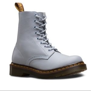Doc martens baby blue smooth leather boots